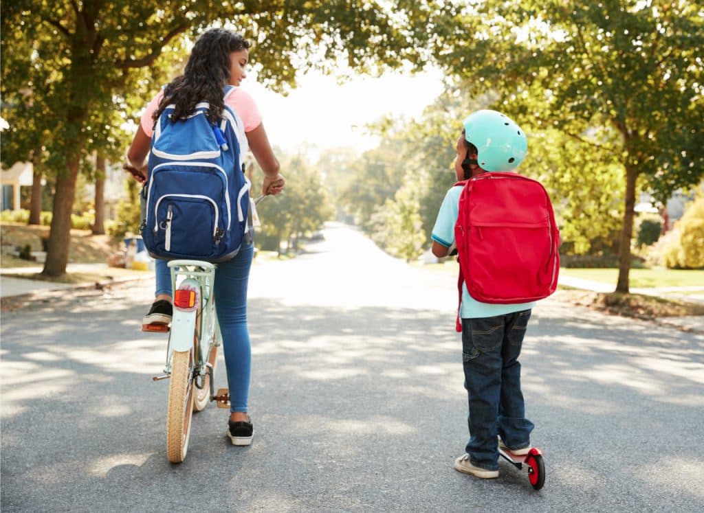 Set of Elements for Pedestrian Rules for Kids, Little Girls