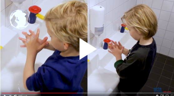 YouTube Anleitung zum waschen der Hände