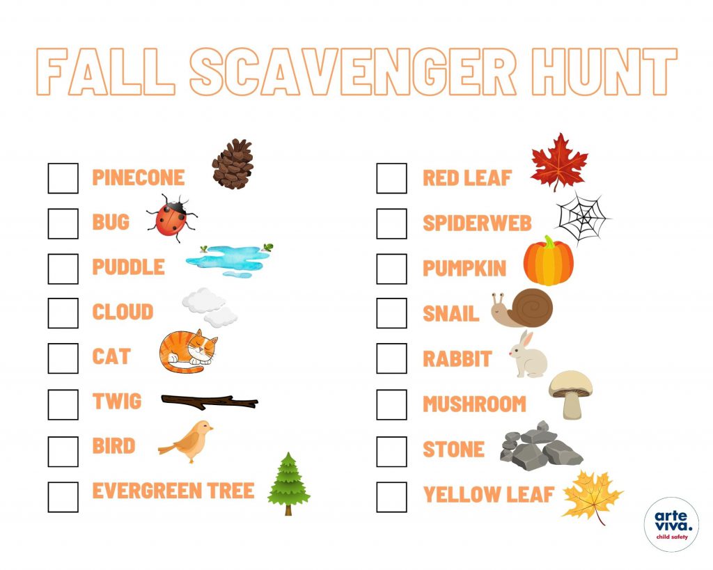 fall scafenger hunt