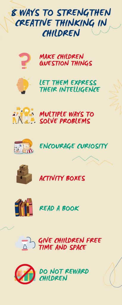 Infographic 8 ways to strengthen creative thinking in children