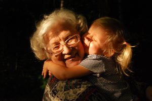 Grandma and little girl 