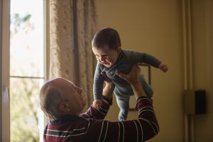 grandpa and child